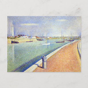 Georges Seurat The Channel of Gravelines, Petit Fo Postcard