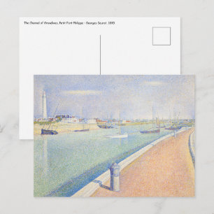 Georges Seurat - The Channel of Gravelines Postcard