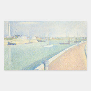 Georges Seurat - The Channel of Gravelines Rectangular Sticker