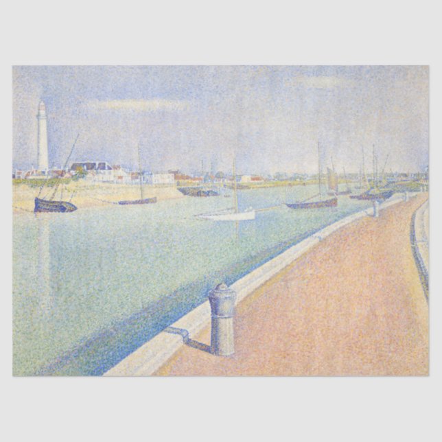 Georges Seurat - The Channel of Gravelines Tissue Paper (Front)