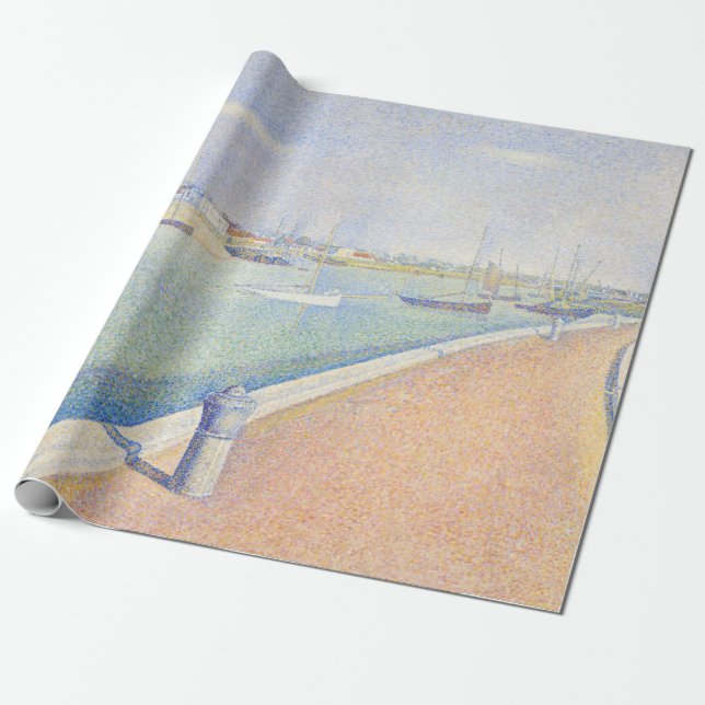 Georges Seurat - The Channel of Gravelines Wrapping Paper (Unrolled)