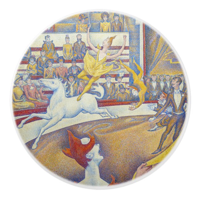 Georges Seurat - The Circus  Ceramic Knob (Front)