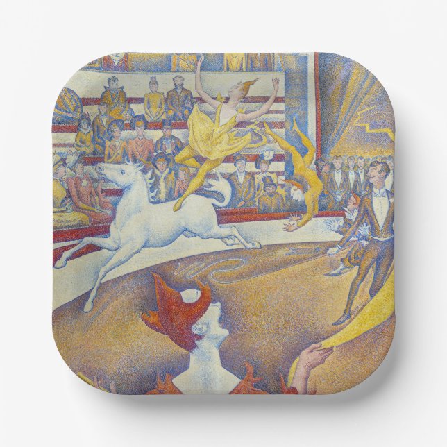 Georges Seurat - The Circus Paper Plate (Front)