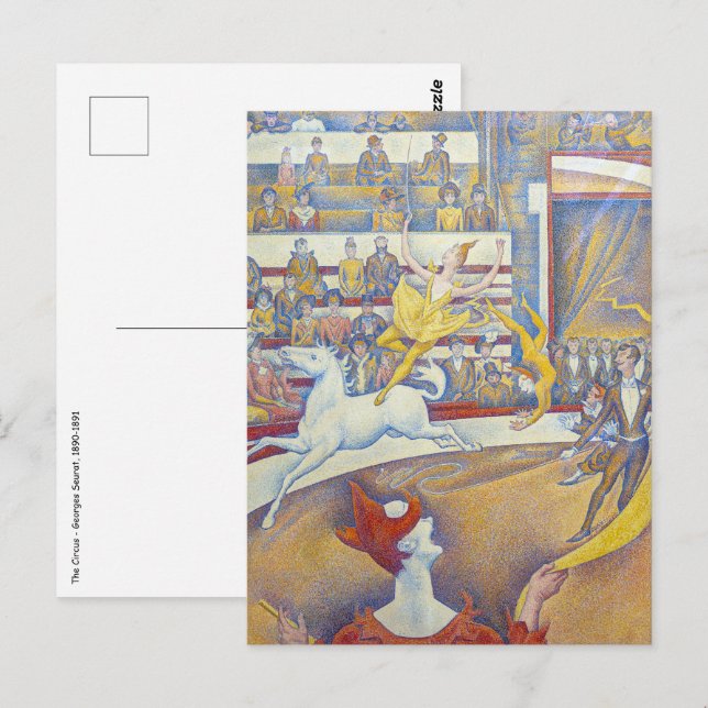 Georges Seurat - The Circus Postcard (Front/Back)