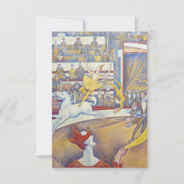 Georges Seurat - The Circus Thank You Card (Front)