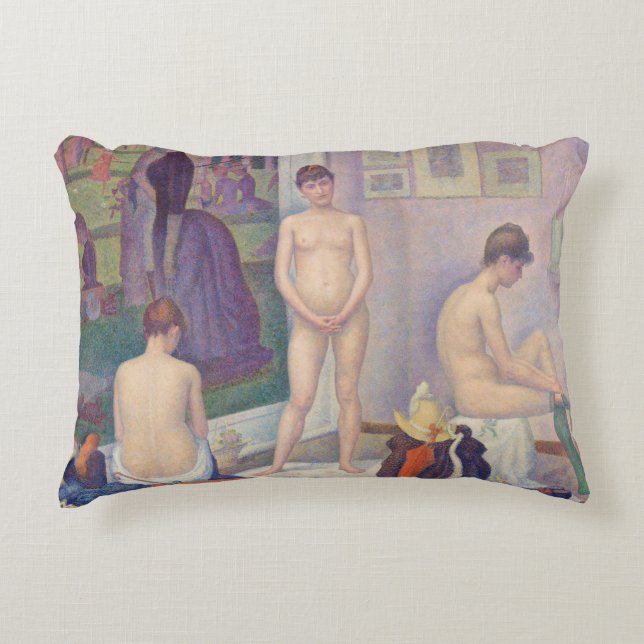 Georges Seurat - The Models Decorative Cushion (Front)