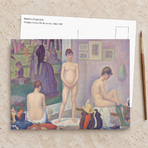 Georges Seurat - The Models Postcard
