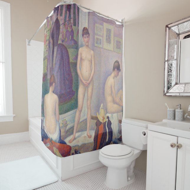 Georges Seurat - The Models Shower Curtain (In Situ)