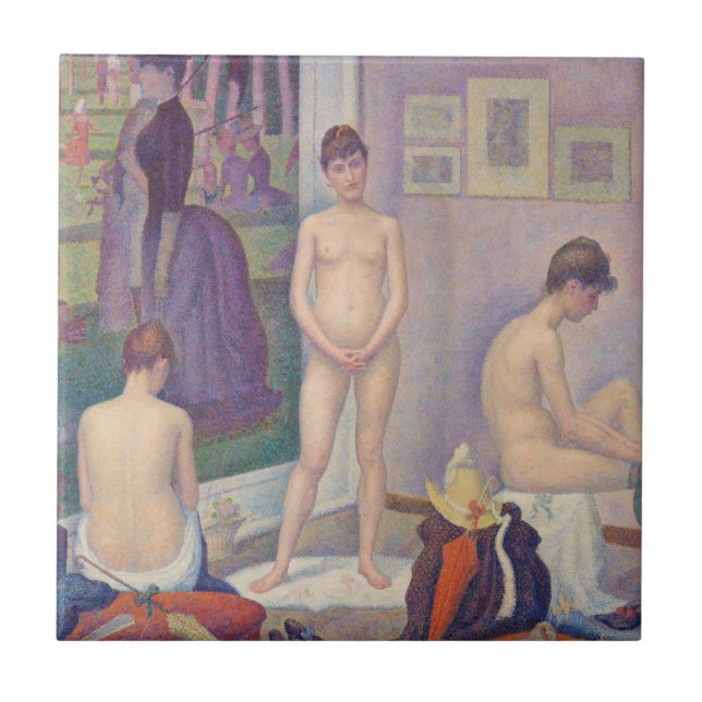Georges Seurat - The Models Tile (Front)