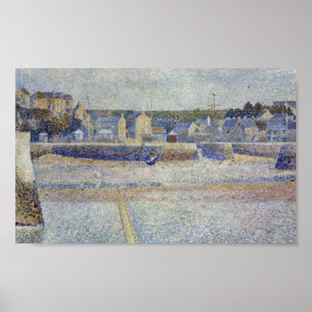 Georges Seurat - The outer harbour at low tide Poster (Front)