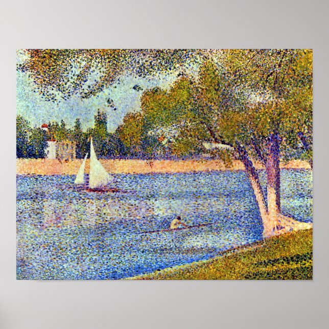 Georges Seurat The Seine and la Grande Jatte Poster (Front)
