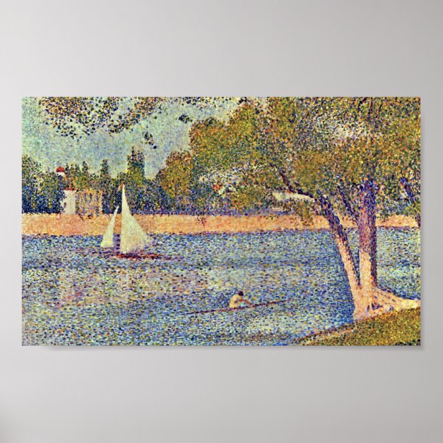 Georges Seurat — The Seine at Courbevoie Georges S Poster (Front)