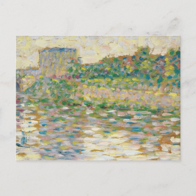 Georges Seurat - The Seine at Courbevoie Postcard (Front)