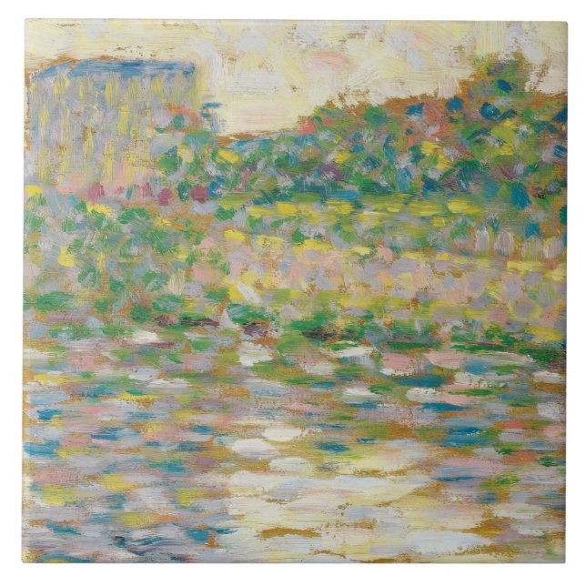Georges Seurat - The Seine at Courbevoie Tile (Front)