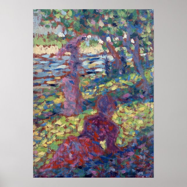 Georges Seurat Woman in a Park Poster (Front)
