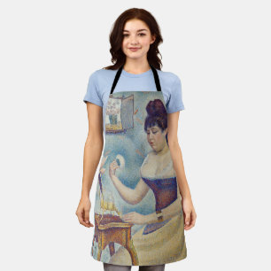 Georges Seurat - Young Woman Powdering Herself Apron