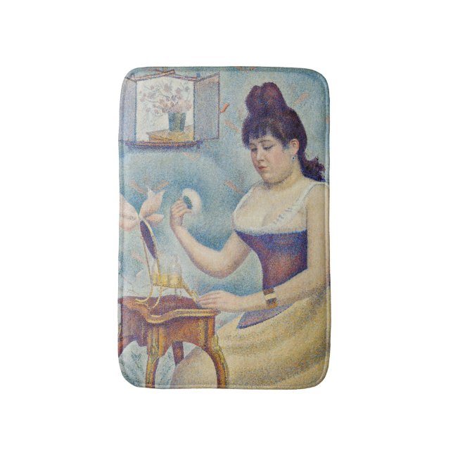 Georges Seurat - Young Woman Powdering Herself Bath Mat (Front Vertical)