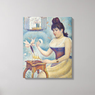 Georges Seurat - Young Woman Powdering Herself Canvas Print