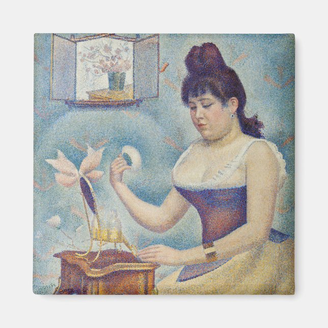 Georges Seurat - Young Woman Powdering Herself Magnet (Front)