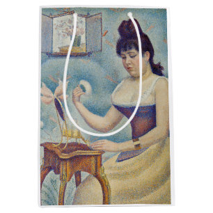 Georges Seurat - Young Woman Powdering Herself Medium Gift Bag
