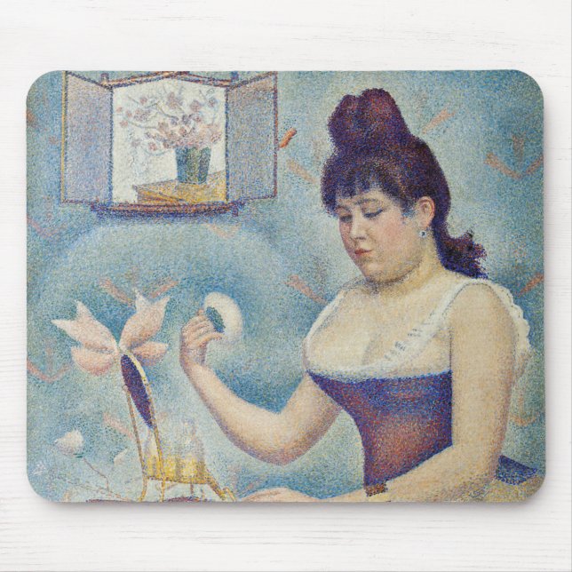 Georges Seurat - Young Woman Powdering Herself Mouse Mat (Front)