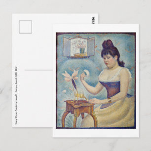 Georges Seurat - Young Woman Powdering Herself Postcard