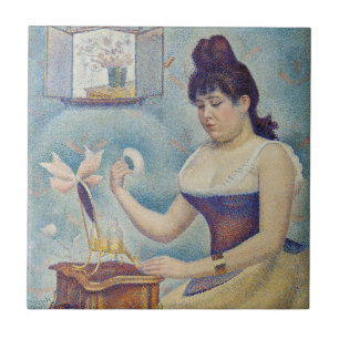 Georges Seurat - Young Woman Powdering Herself Tile