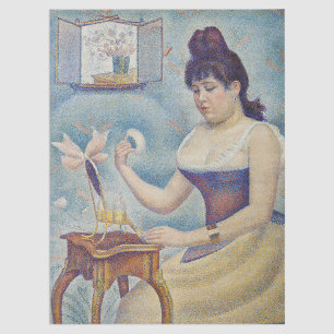 Georges Seurat - Young Woman Powdering Herself Tissue Paper