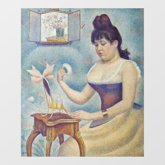 Georges Seurat - Young Woman Powdering Herself Window Cling (Sheet)