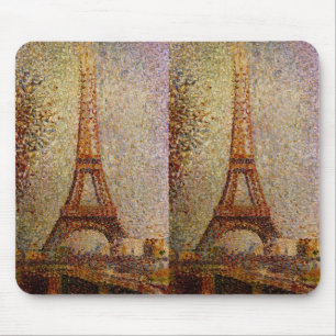 Georges Seurat's Painting: The Eiffel Tower (1889) Mouse Mat