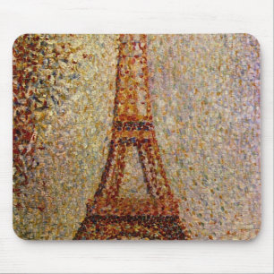 Georges Seurat's Painting: The Eiffel Tower (1889) Mouse Mat