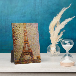 Georges Seurat's Painting: The Eiffel Tower (1889) Plaque