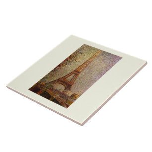 Georges Seurat's Painting: The Eiffel Tower (1889) Tile