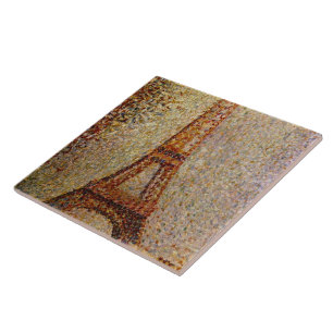 Georges Seurat's Painting: The Eiffel Tower (1889) Tile