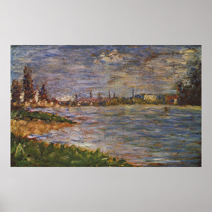 Georges Seurat's Painting: The Two Banks (1883) Poster