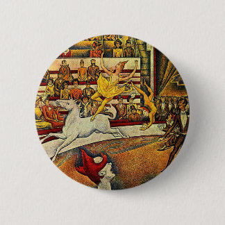 Georges Seurat's The Circus (1891) 6 Cm Round Badge