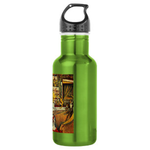 Georges Seurat's The Circus (1891) - Clown & Rider 532 Ml Water Bottle