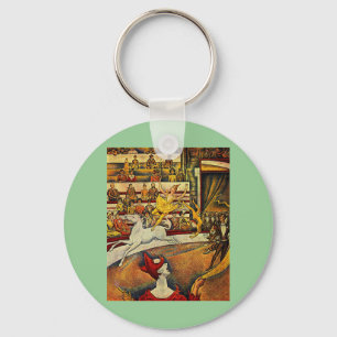 Georges Seurat's The Circus (1891) Key Ring