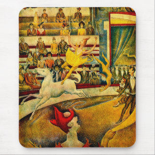 Georges Seurat's The Circus (1891) Mouse Mat