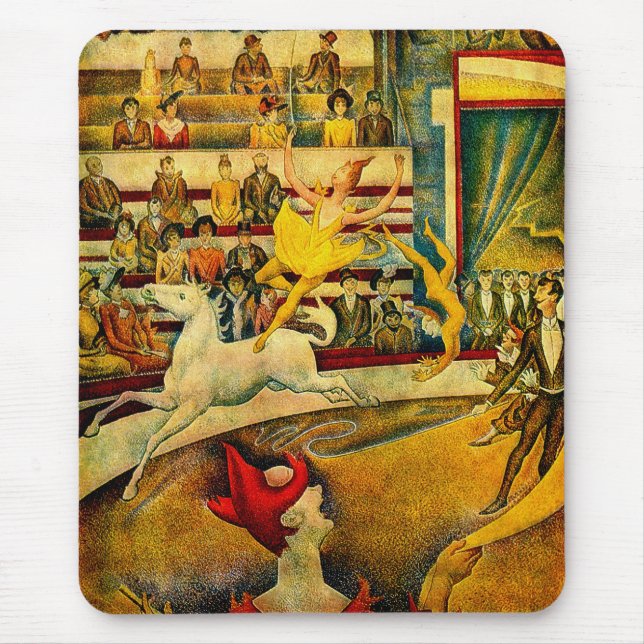 Georges Seurat's The Circus (1891) Mouse Mat (Front)