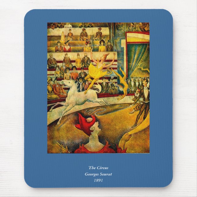 Georges Seurat's The Circus (1891) Mouse Mat (Front)