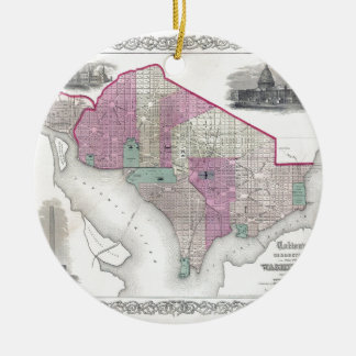 Georgetown and Washington DC Ceramic Tree Decoration