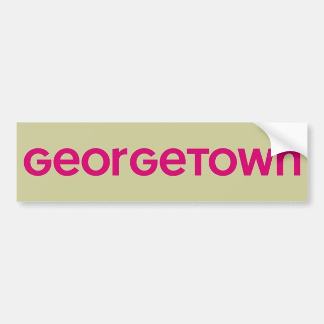 Georgetown Bumper Sticker (Front)