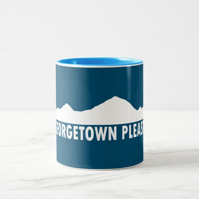 Georgetown Colorado Please Two-Tone Coffee Mug (Center)