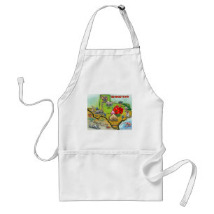 Georgetown Texas Cartoon Map Standard Apron