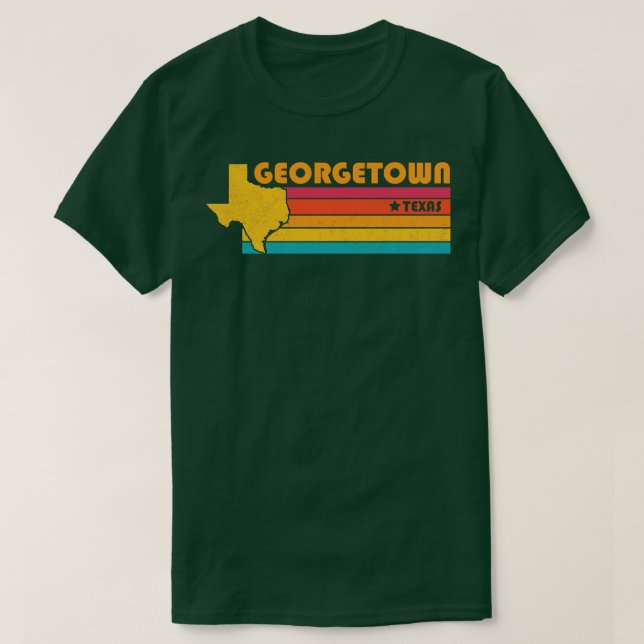 Georgetown Texas Vintage Distressed Souvenir T-Shirt (Design Front)