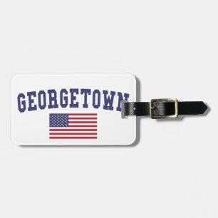 Georgetown US Flag Luggage Tag