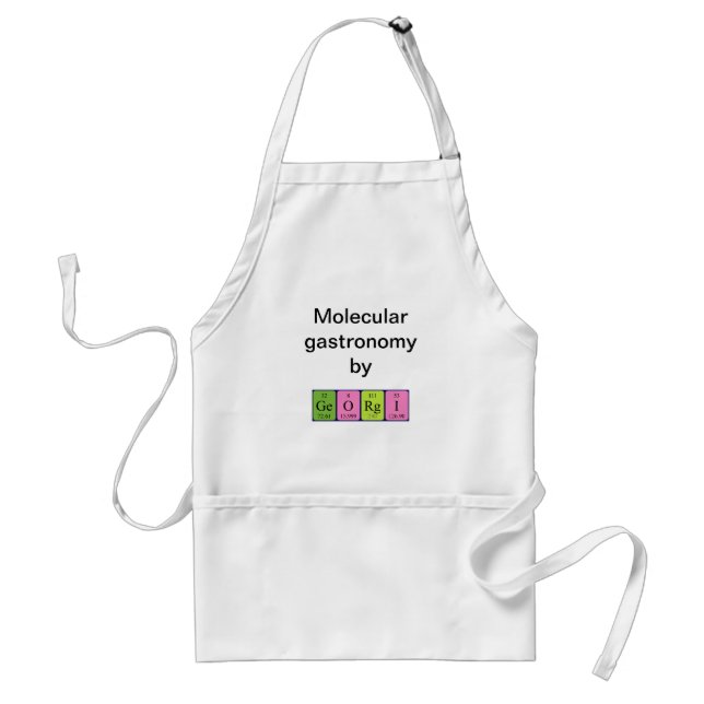 Georgi periodic table name apron (Front)