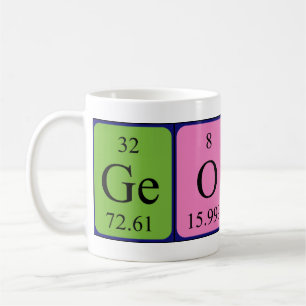 Georgi periodic table name mug