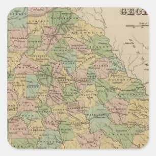 Georgia 10 square sticker